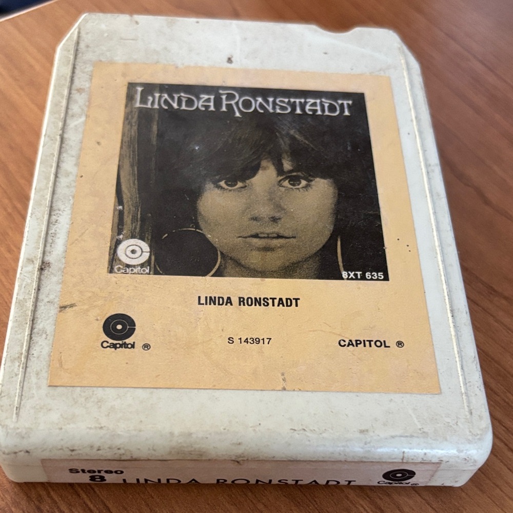 Linda Ronstadt 8-Track Tape - White